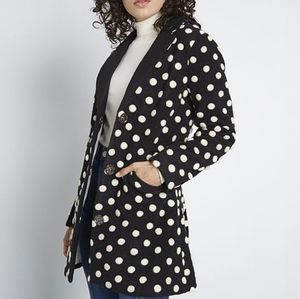 Polkadot Wool coat